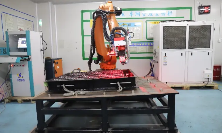 Battery module laser welding workstation