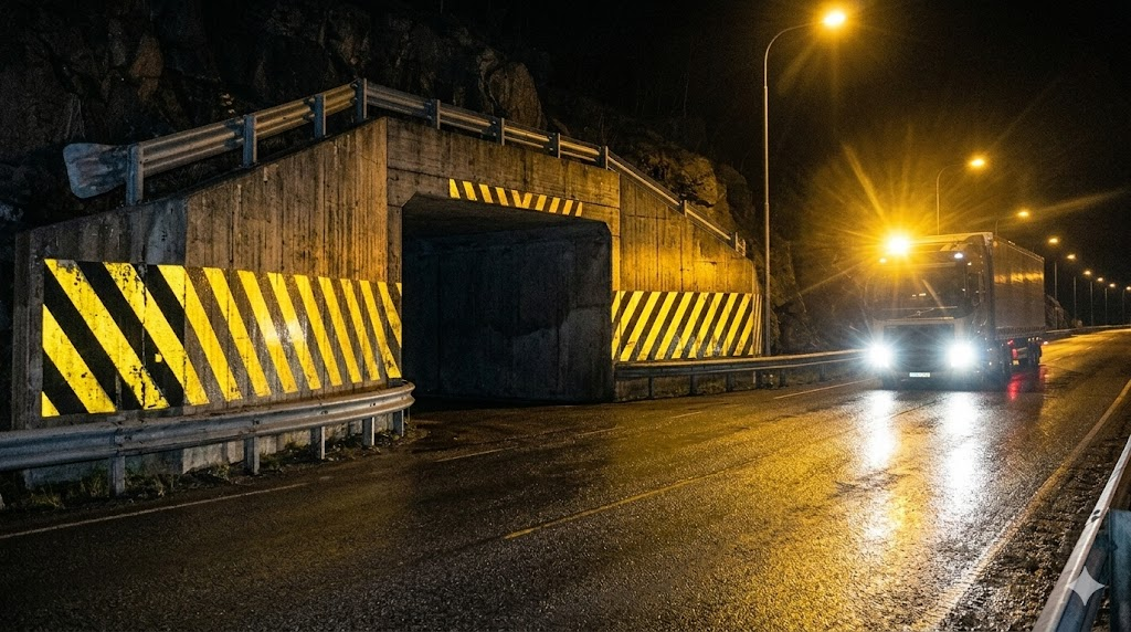 Retro-Reflective Coating for Tunnels and Steel Barriers