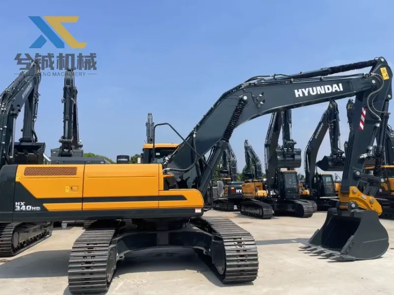 6 Ton HYUNDAI HX340HD Mini Crawler Digger Construction Equipment