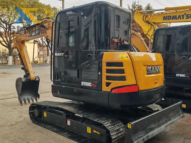 6 Ton Used Sany SY60c Excavator Digging Machine For Sale