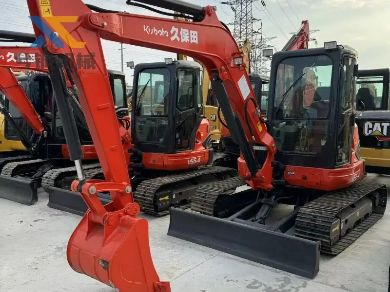 Longer Lifetime Used Kubota U55-4 Compact Crawler Excavators for Sale