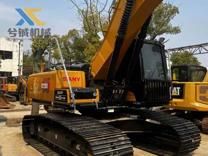 Second-hand SANY SY215C Medium Crawler Excavators for Sale