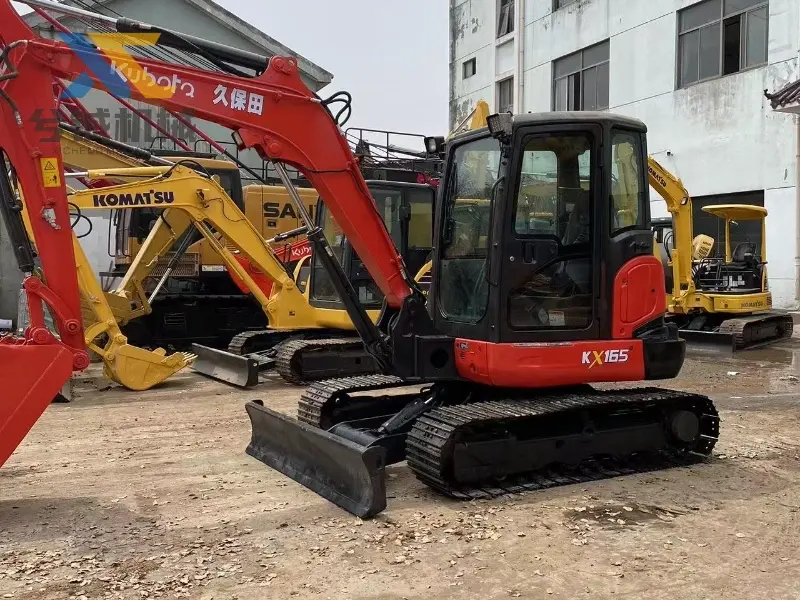 Used Japan Low Price Mini Digger Kubota KX165-5 for Sale