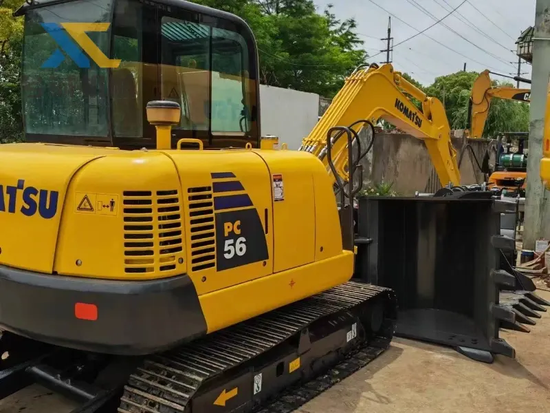 Used KOMATSU PC56 crawler excavator in good condition