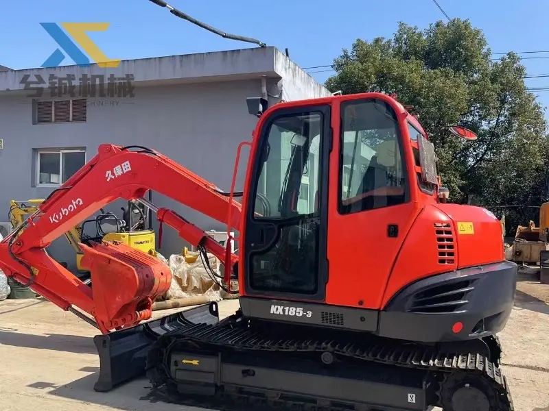 Used Kubota KX185-3 Crawler Excavator With Hydraulic System