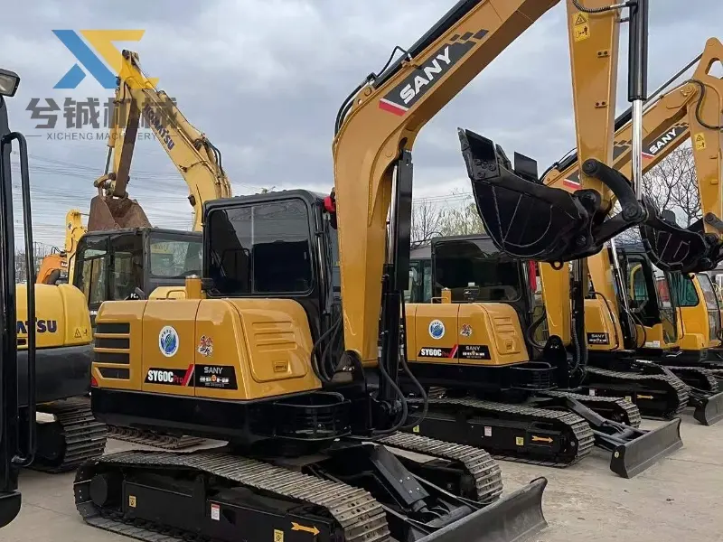 Well-Maintained Used SANY SY60Cpro Construction Excavator