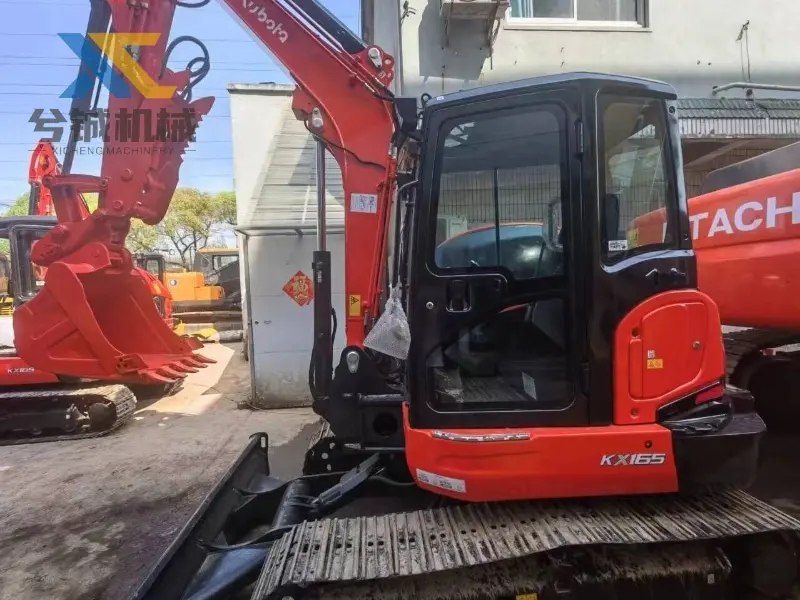 Well-maintained Used Mini Kubota KX165 Excavator Construction Equipment