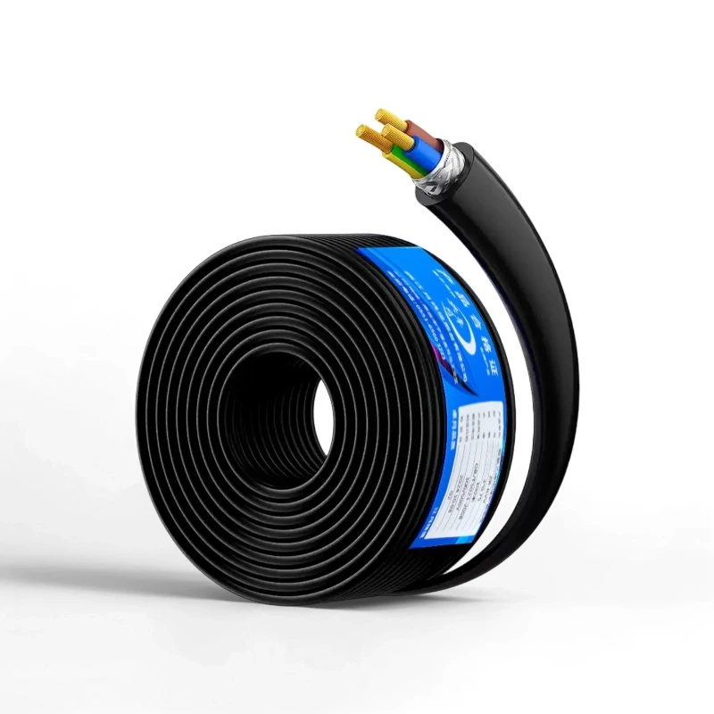 Factory Wholesale H05VVF PVC Insulated Copper LV Cable Stranded Lighting Customizable Domestic Electric Fitting Power Wires