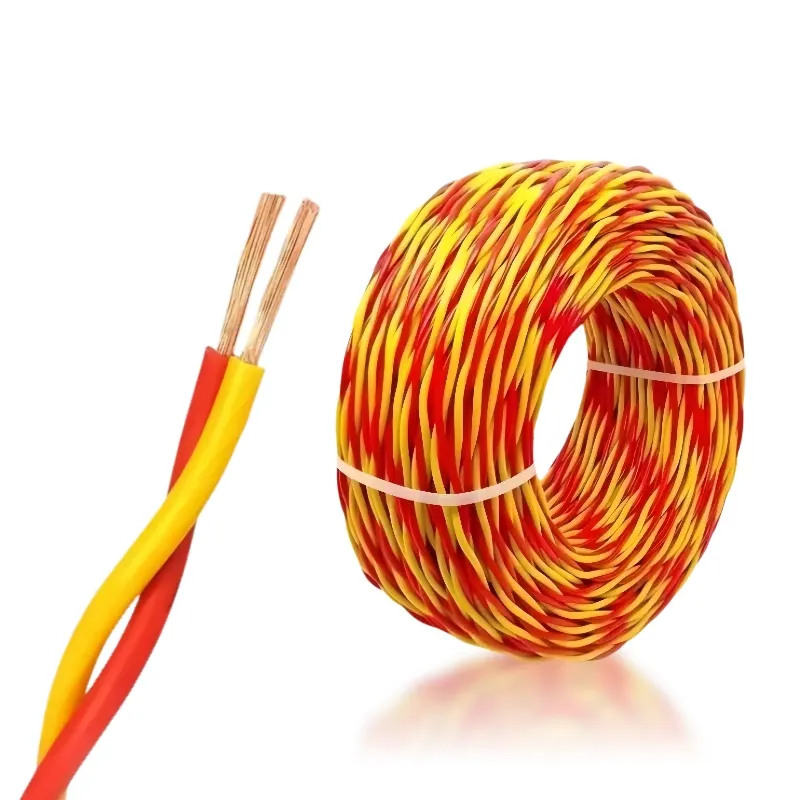 Twisted Pair RVS Fire Cable 300/500V Stranded Copper for Smoke Detectors