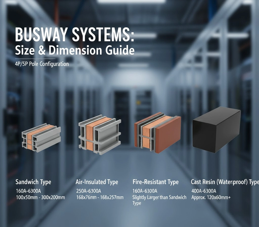 What are the standard specifications and dimensions for your company's busway systems?