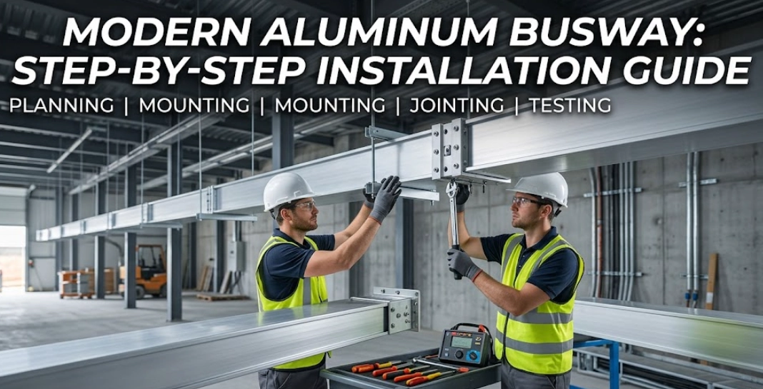 standard installation steps for an aluminum alloy busway system