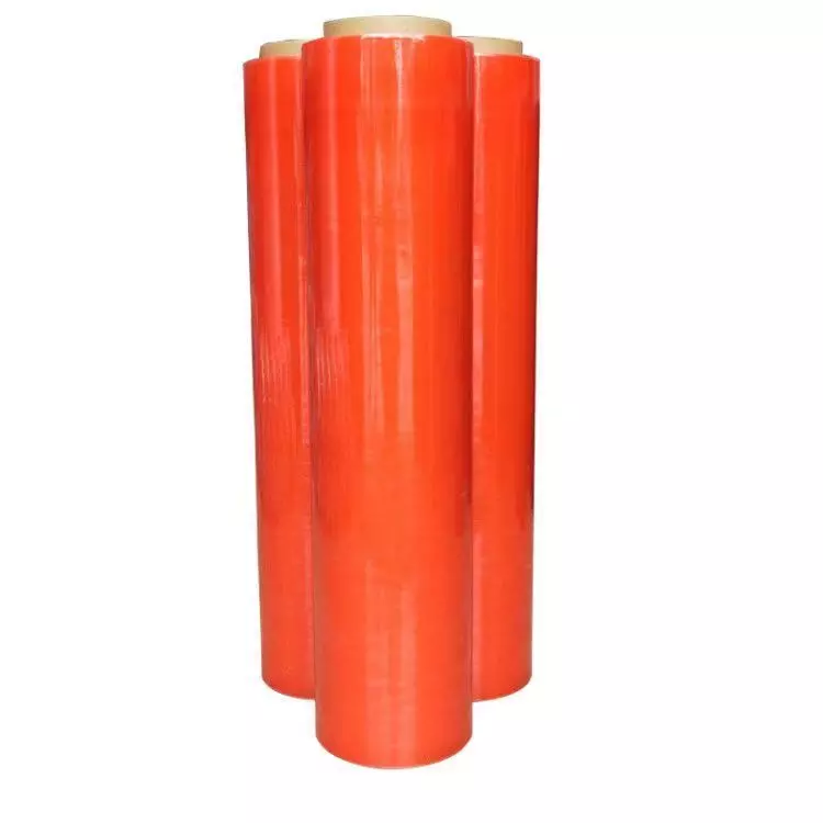 Red stretch film