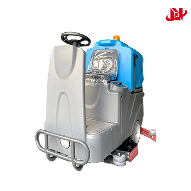 Driving industrial floor washer