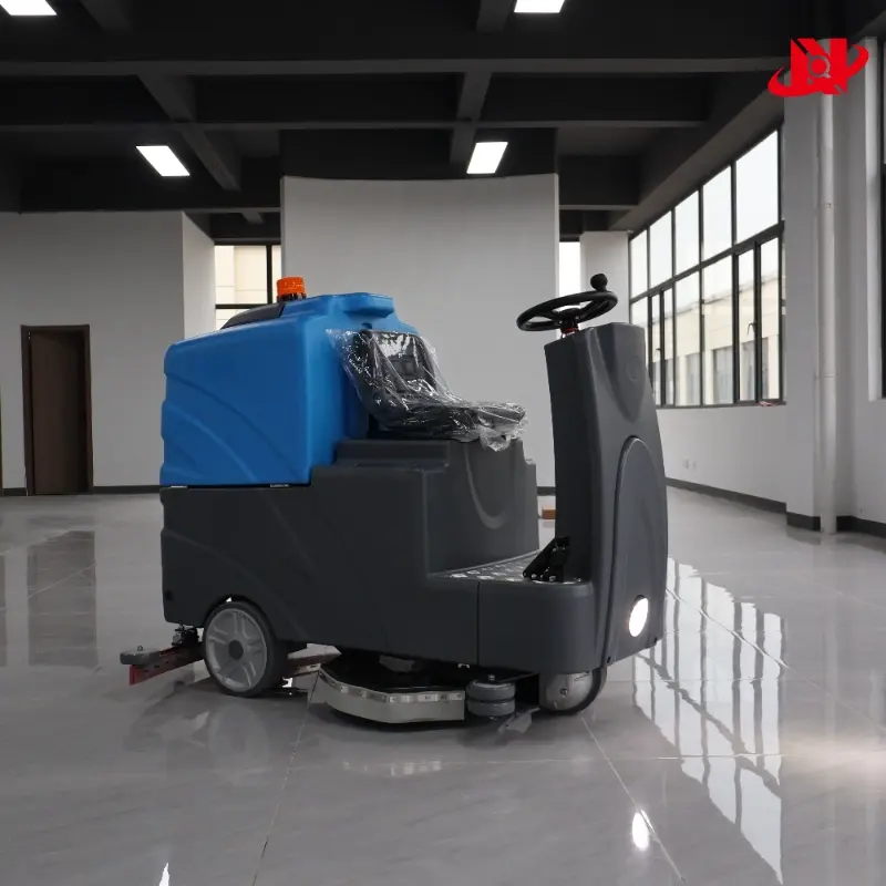 Driving industrial floor washer