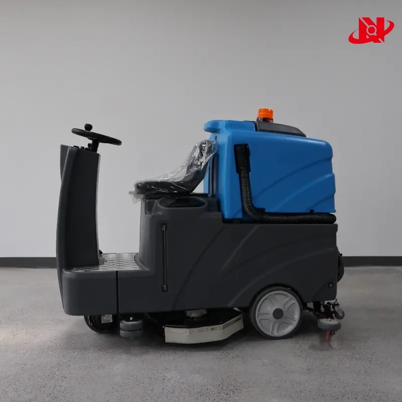 Driving industrial floor washer