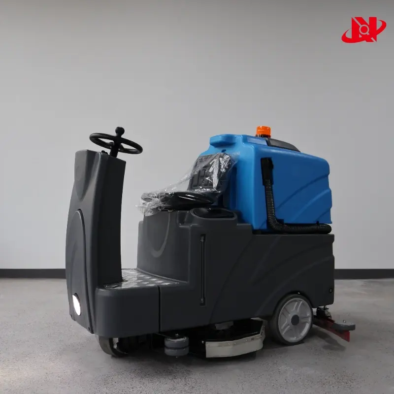 Driving industrial floor washer