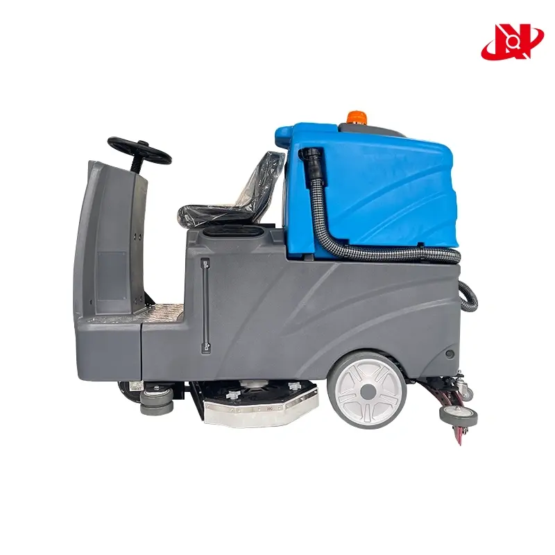 Driving industrial floor washer