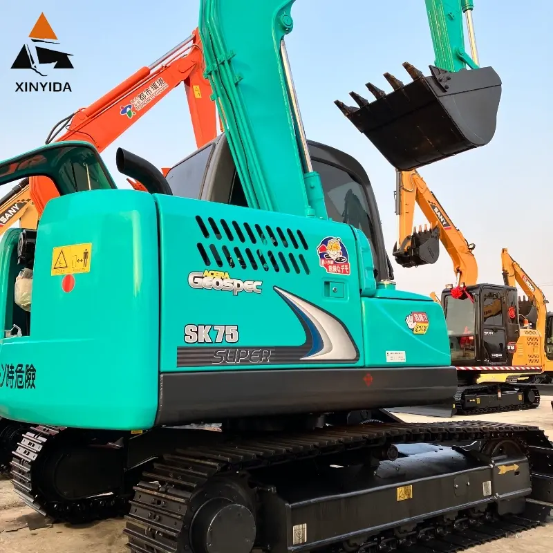 Used Kobelco Mini Used Excavator Kobelco75 Hydraulic Excavator 7 Ton for Sale