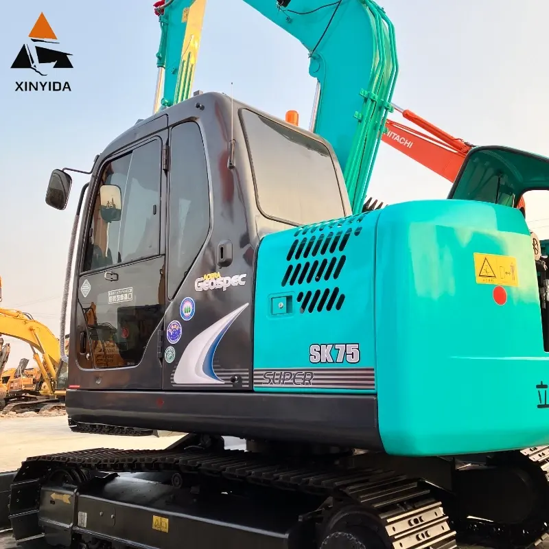 Used Kobelco Mini Used Excavator Kobelco75 Hydraulic Excavator 7 Ton for Sale