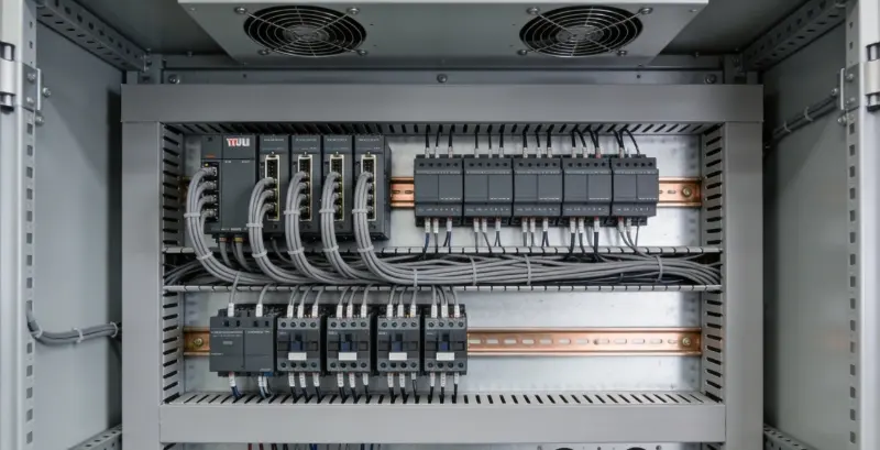 Internal Layout of Rittal-style Cabinets and PLC Cabinets