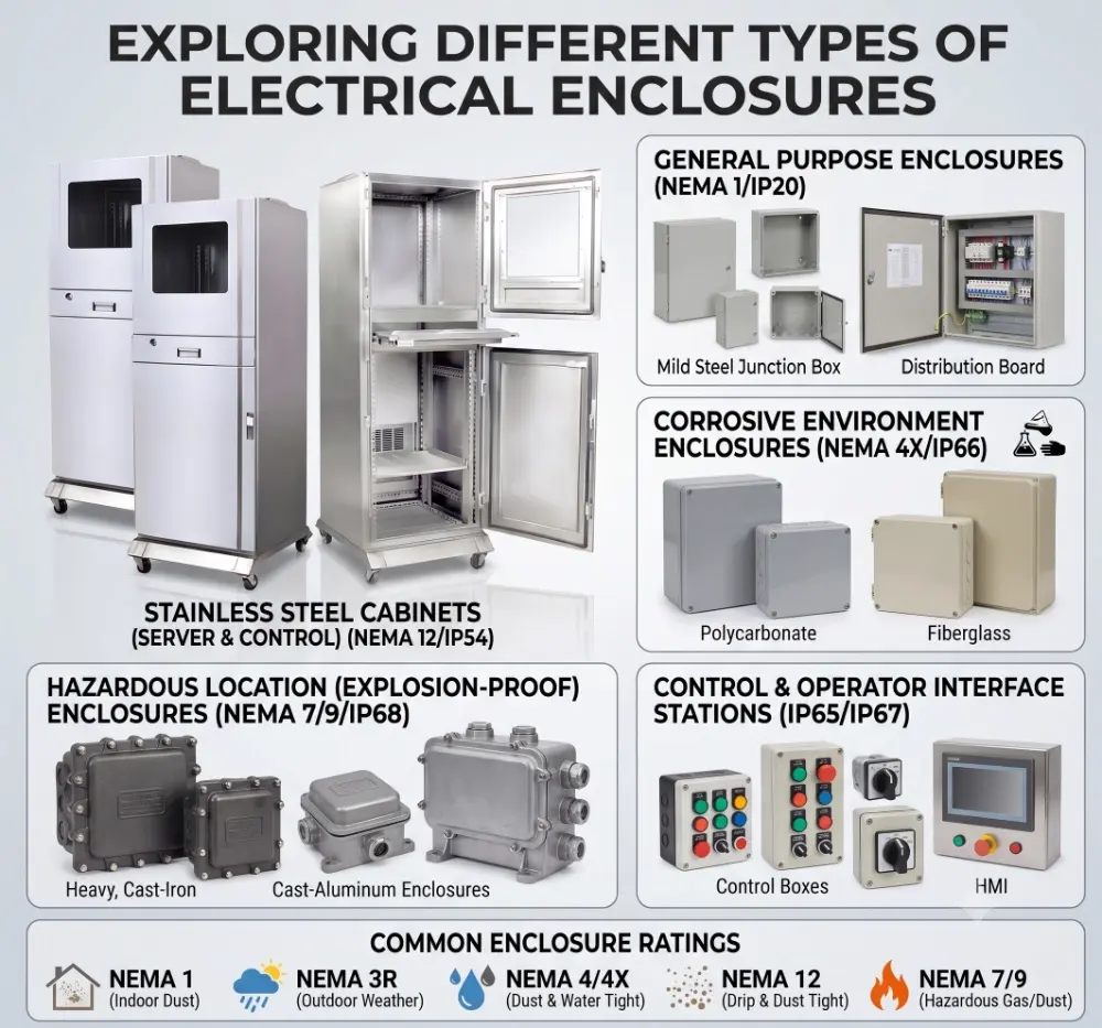 Exploring the Different Types of Electrical Enclosures
