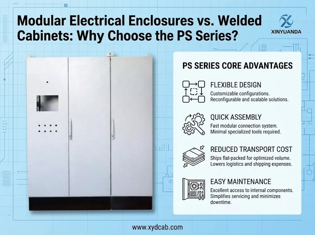 Modular Electrical Enclosures vs. Welded Cabinets: Why Choose the PS Series?
