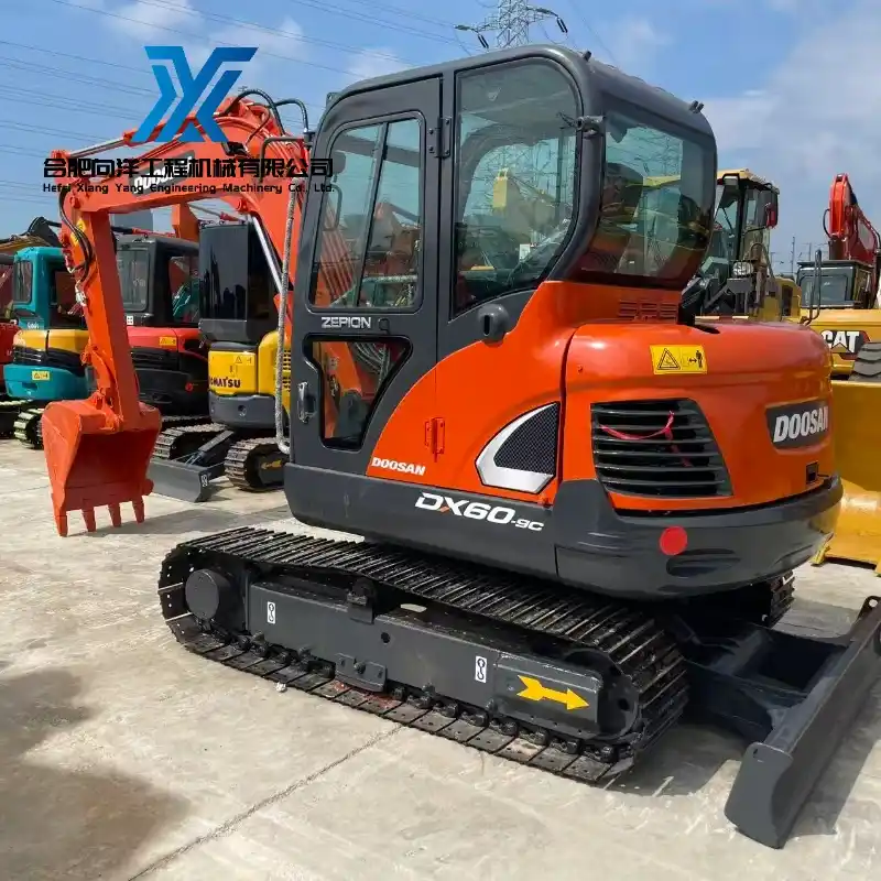 Durable Original Used Doosan DX60-9C Mini Hydraulic Excavator Global Supply