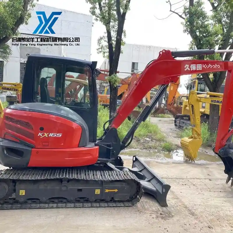 Pre-Owned Kubota KX165 Mini Excavator 5-Ton Class with Hydraulic Dozer Blade