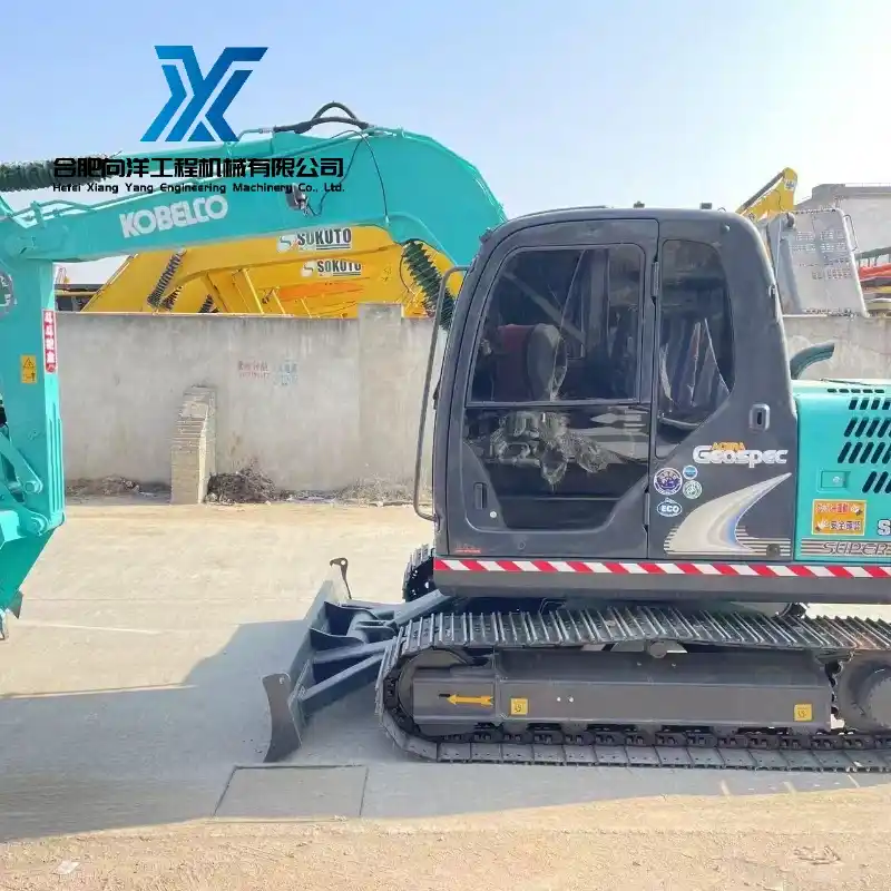 Second-Hand KOBELCO SK75 Crawler Excavator Original Paint Well-Maintained Equipment