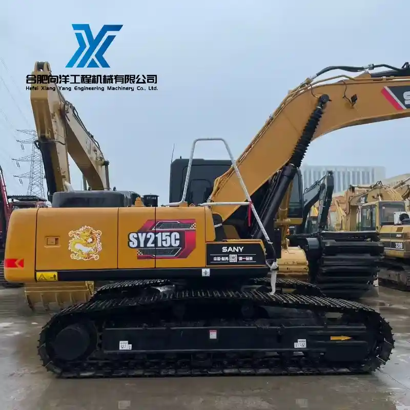 Used Sany Heavy Industry 215C Excavator Low Working Hours Perfect Maintenance Equipment