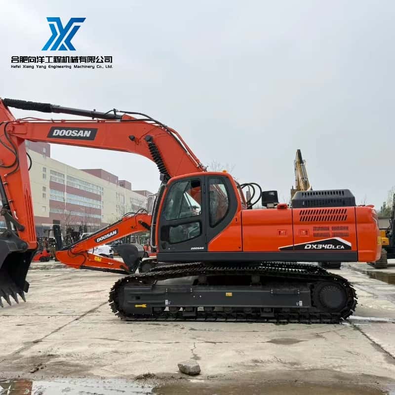 حفارة دوسان DX340LCA مستعملة شديدة التحمل، إنتاجية عالية، قوة حفر قوية