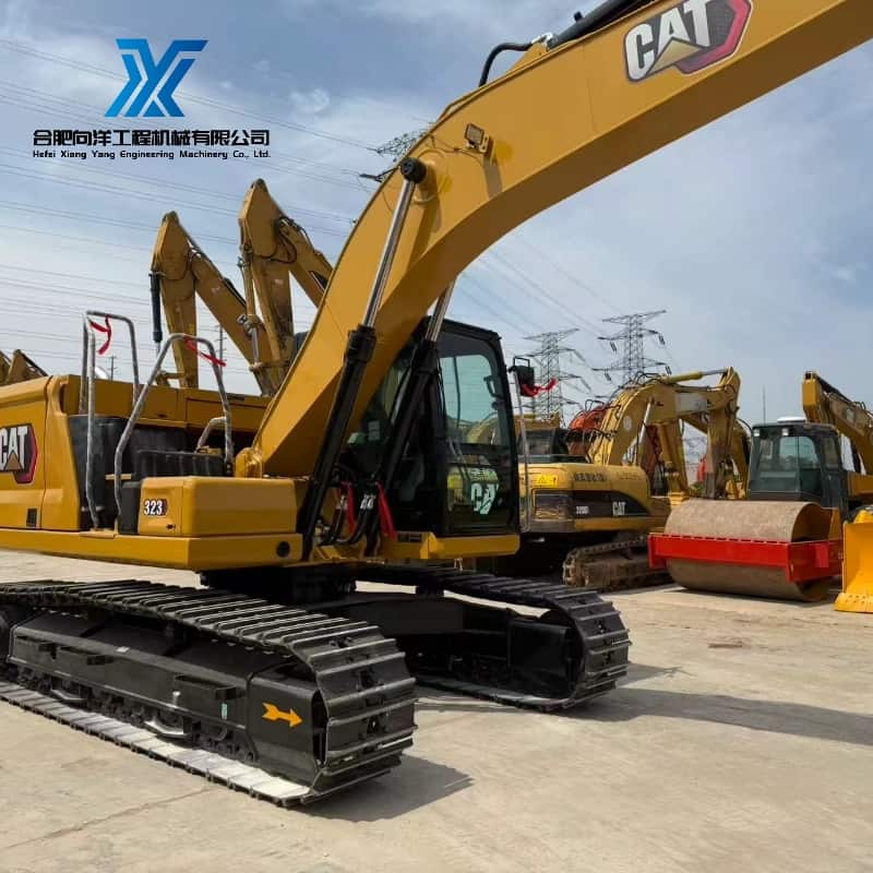Used Cat 323 Medium Excavator High Efficiency Low Fuel Consumption