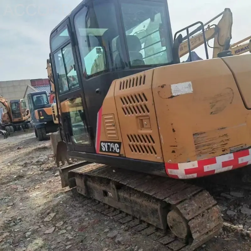 China Second Hand Komatsu Sany 70 Crawler Excavator Earth Digger Machine