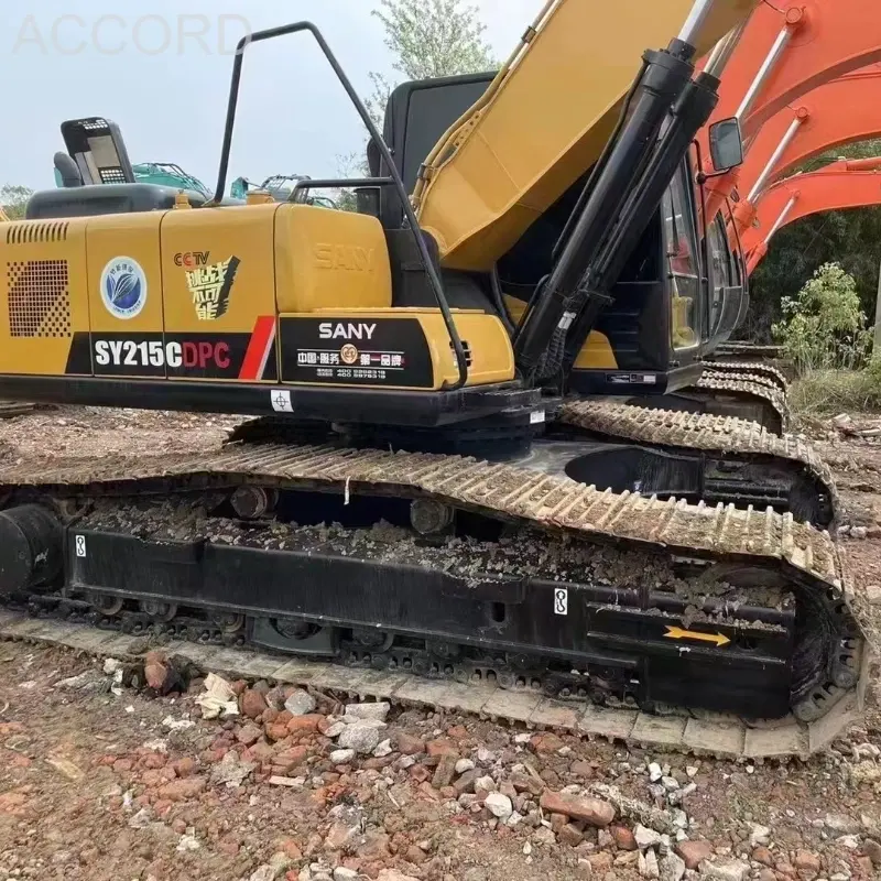 Venta directa de fábrica de excavadoras hidráulicas de cadenas Sany 215c originales de segunda mano