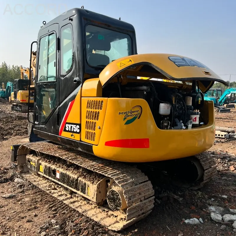 Low Price Sany 75-8 Used Excavator Mini Digger for Sale