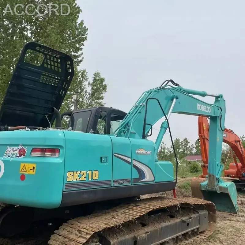 ماكينة حفارات مجنزرة Kobelco 210D مستعملة أصلية بسعر منخفض