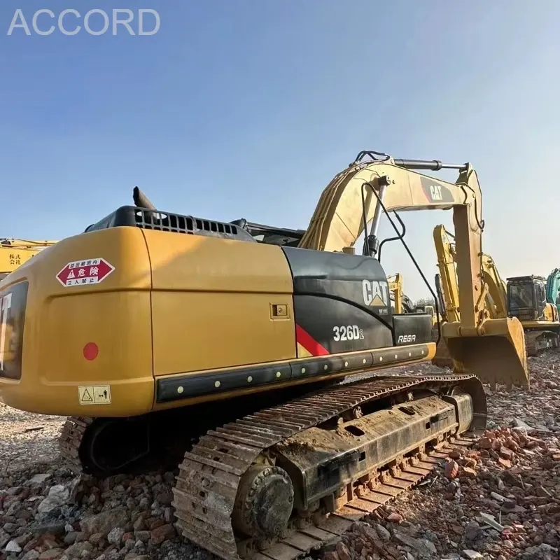 Low Wear Used Cat 326D Digger Earthmoving Construction Machine