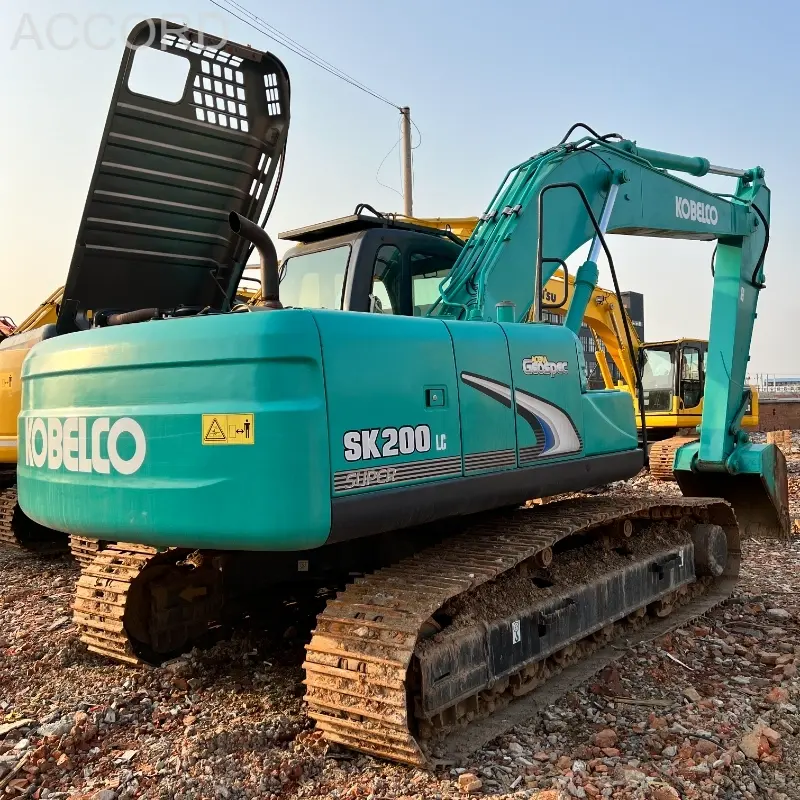 Comerciante de excavadoras de cadenas Kobelco SK200-6E de segunda mano