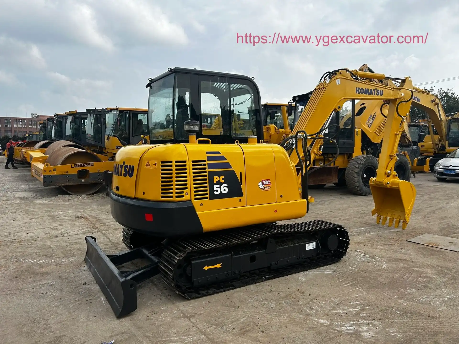 Turbo-Powered Used Komatsu PC56 for Municipal Work