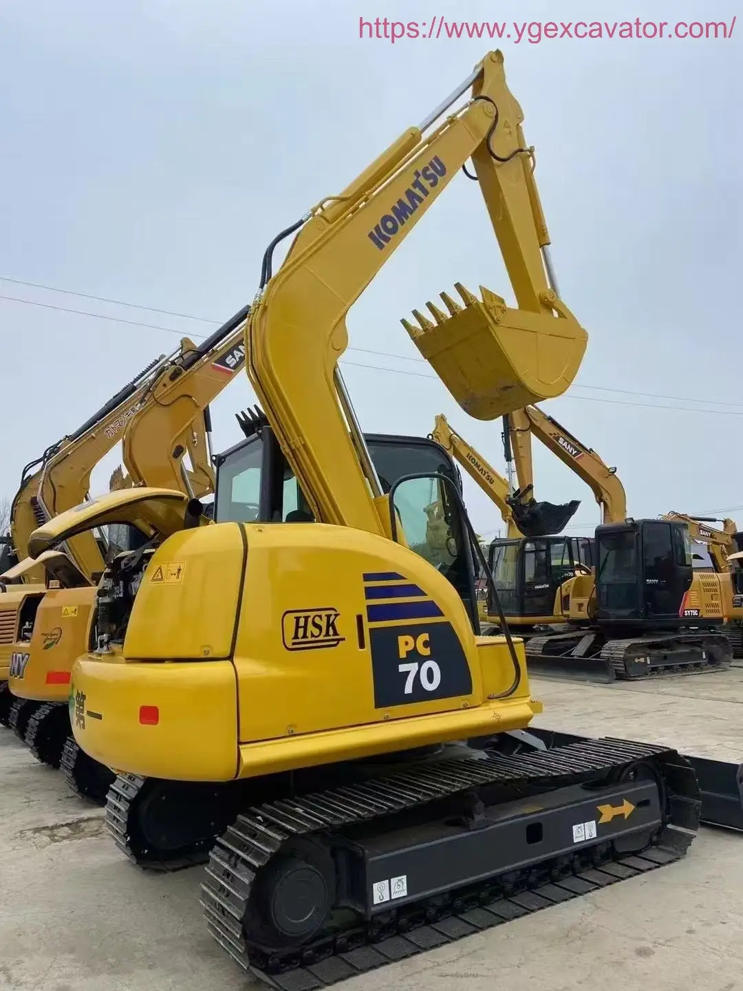 Used Komatsu PC70 Excavator Hardy Compact for Tight Job Sites