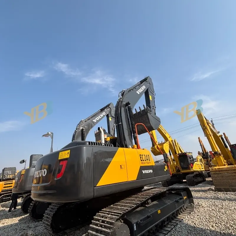 Original Volvo Ec240 Hydraulic Crawler Digger Used Excavator Construction Machine High Efficiency Low Working Hour