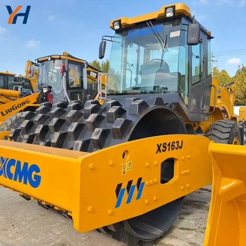 16 Ton Used XCMG 163J Powerful Hydraulic Road Roller Global Supply