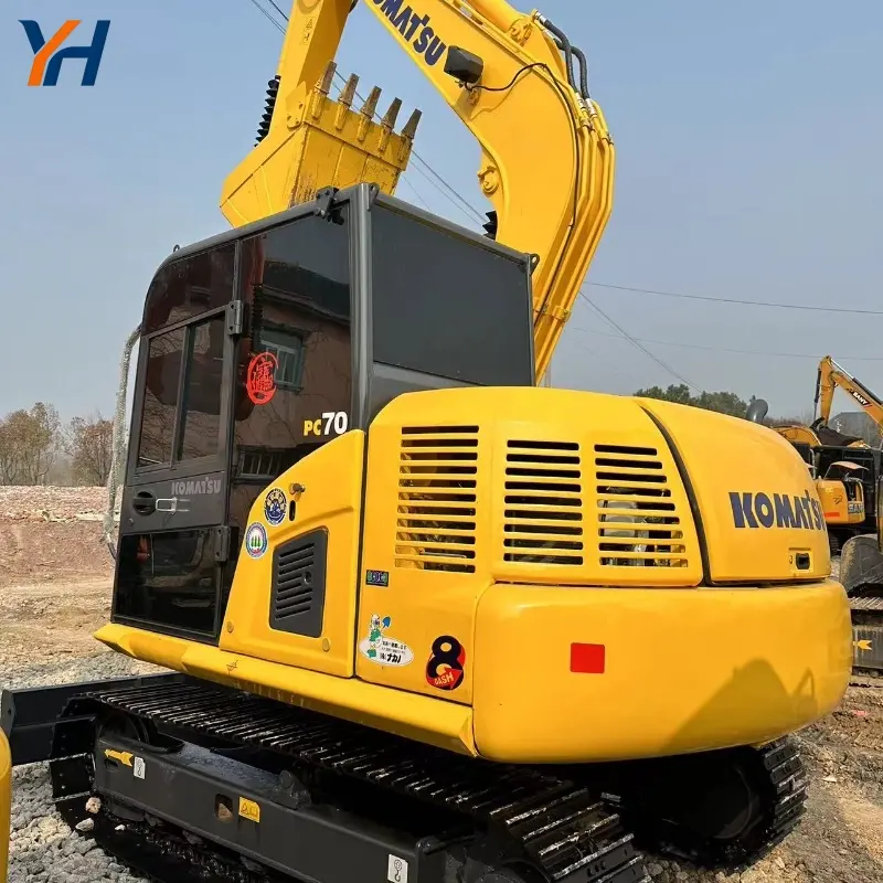 Durable Used Komatsu PC70 Crawler Excavator Agricultural Equipment Competitive Price