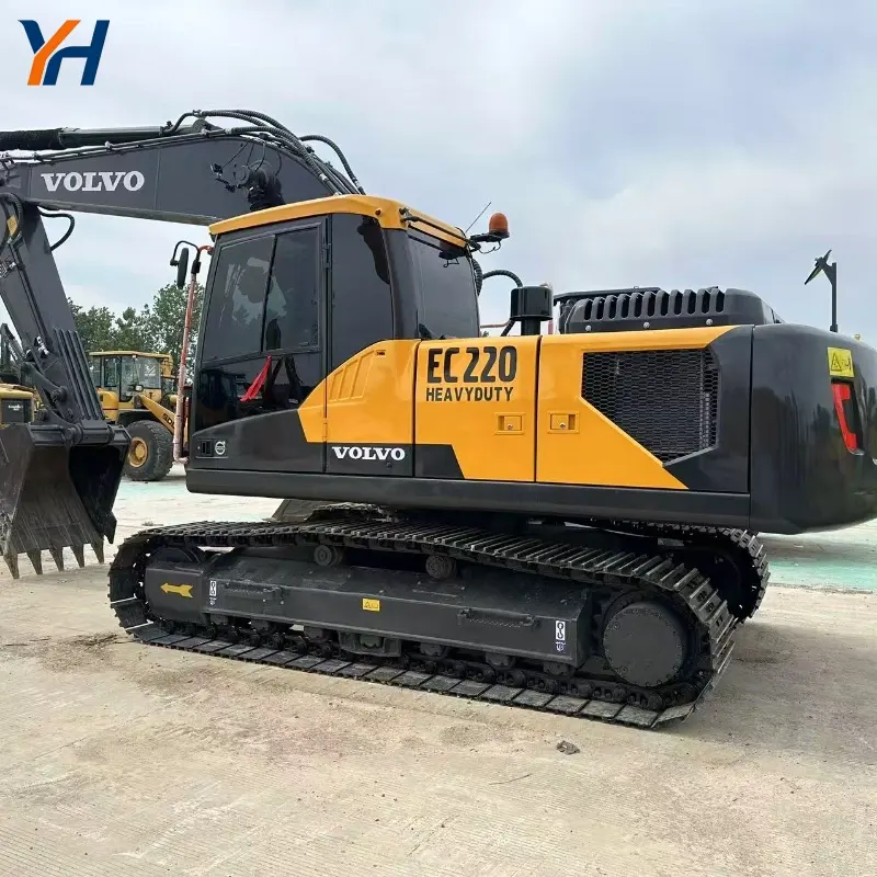High Cost Performance Second-hand Volvo 220 Medium Hydraulic Digger Global Supply