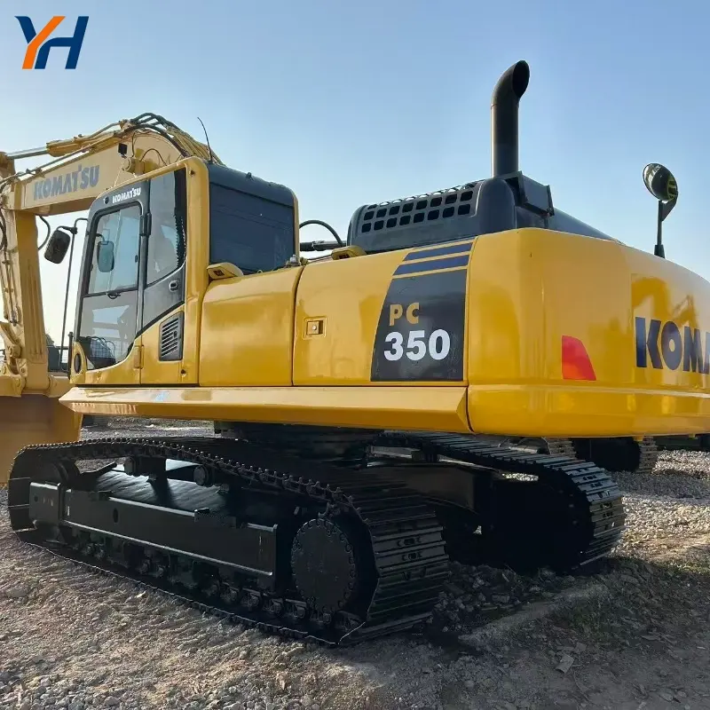 High Quality Used Komatsu PC350 Crawler Excavator Rock Digging Machine For Sale