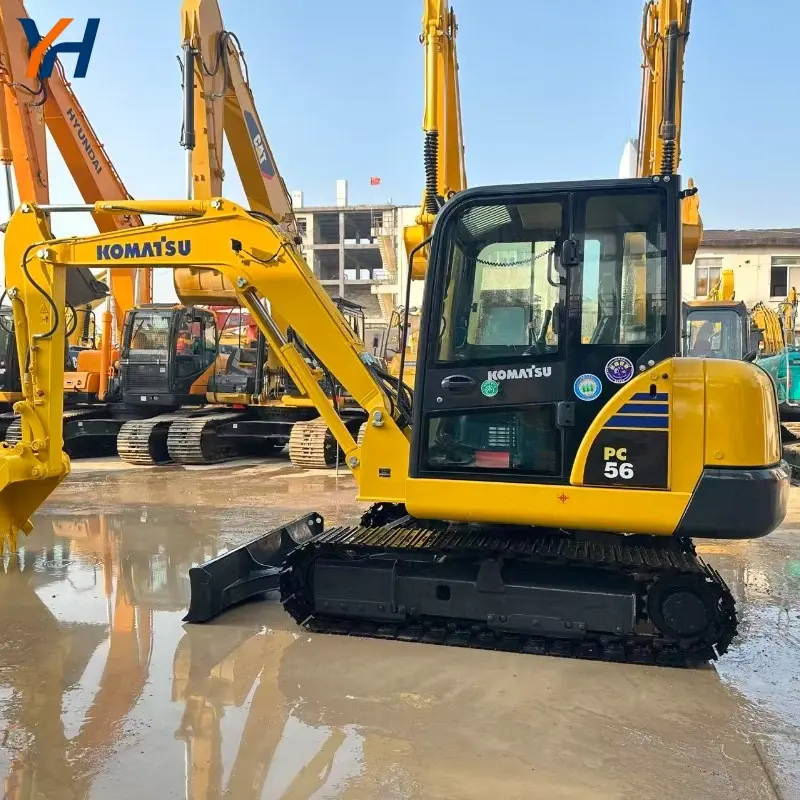 Hot Sale Used Komatsu PC56 Small Digger High Quality China Supplier