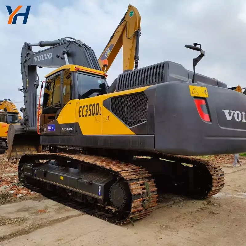 Long Reach Good Condition Second-hand Volvo 350 Extended Boom Excavator Global Supply