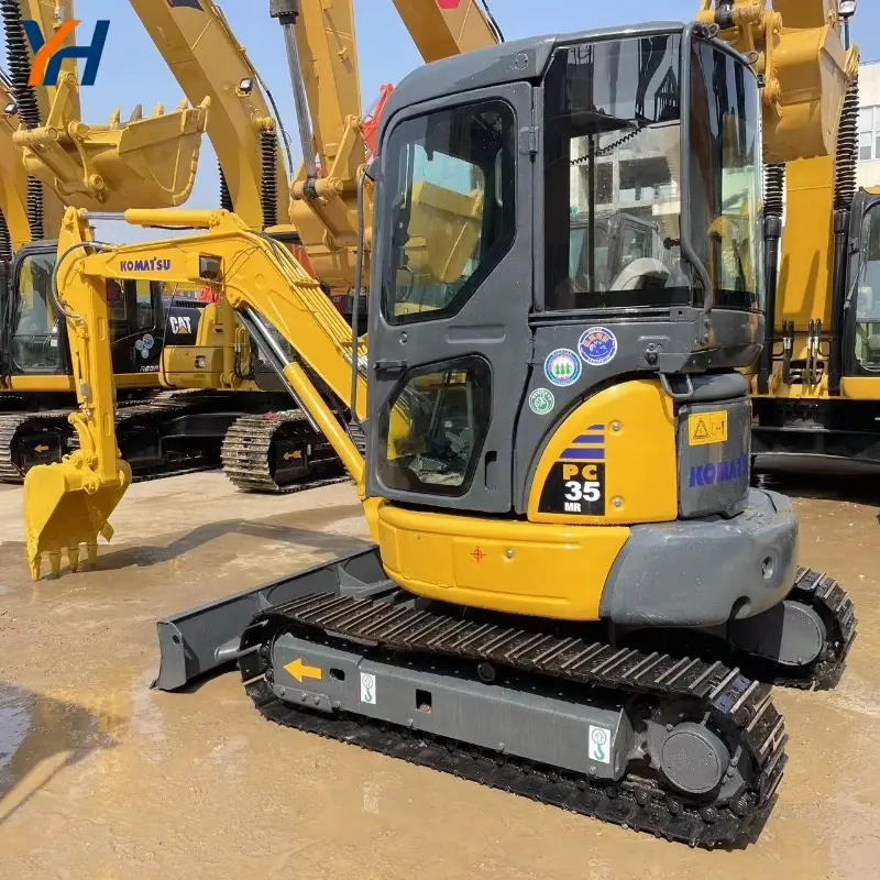 Mini Used Komatsu PC35 Excavator Garden Construction Machine Low Price Sale