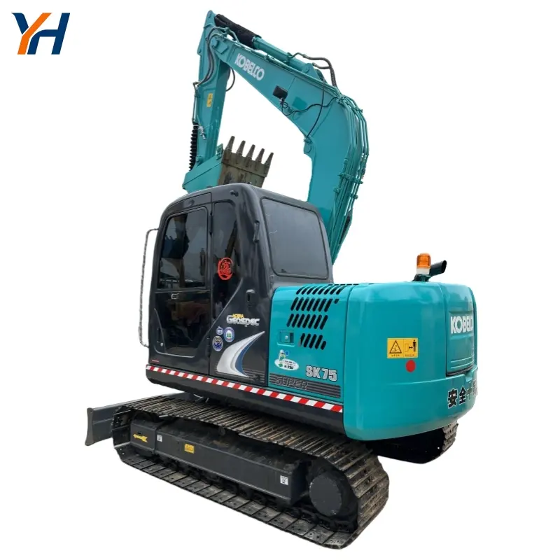 Second-hand Kobelco 75 Powerful Durable Construction Machines Hot Sale Supplier