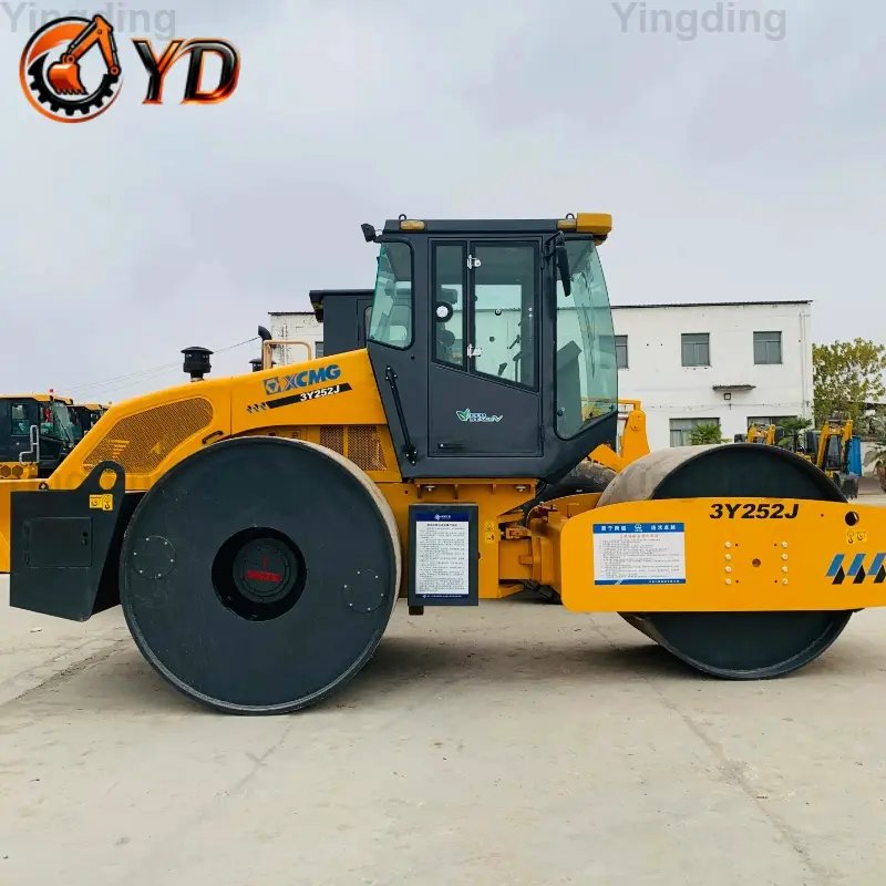 Good Condition Second-hand XCMG 3Y252J Three-wheeled Static Roller Durable Earth Moving Equipment Supplier